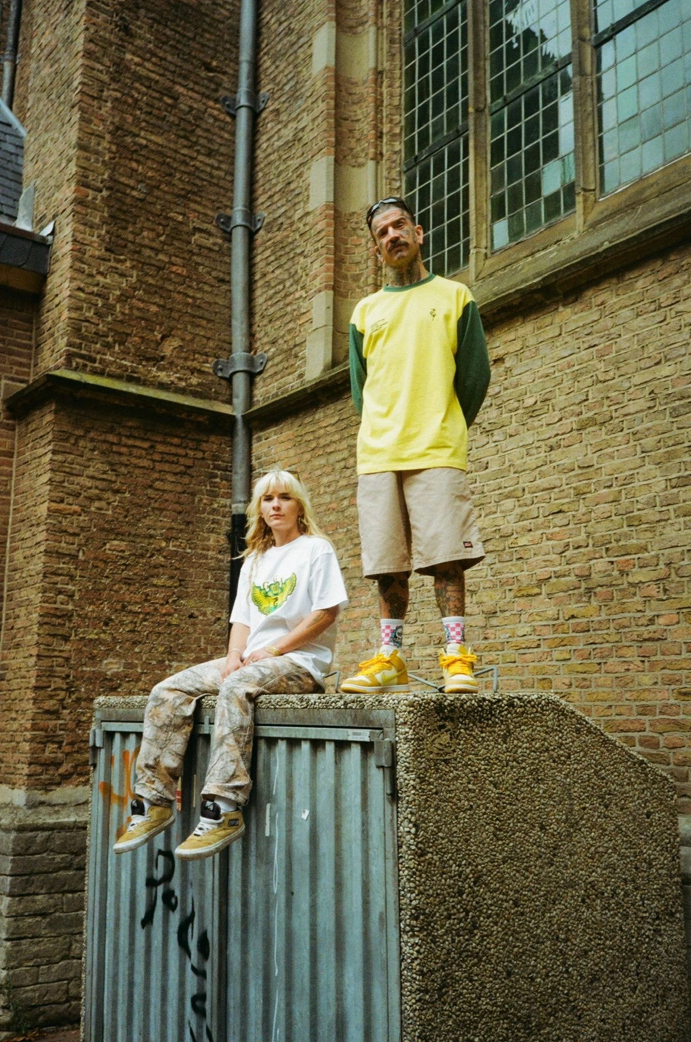 Longsleeve Groen Gele Aderen