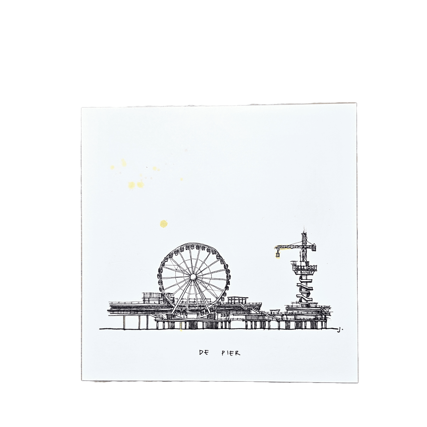 De Pier - Luxe Ansichtkaart Brickskin