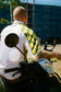 Groen Gele Aderen Polo Shirt