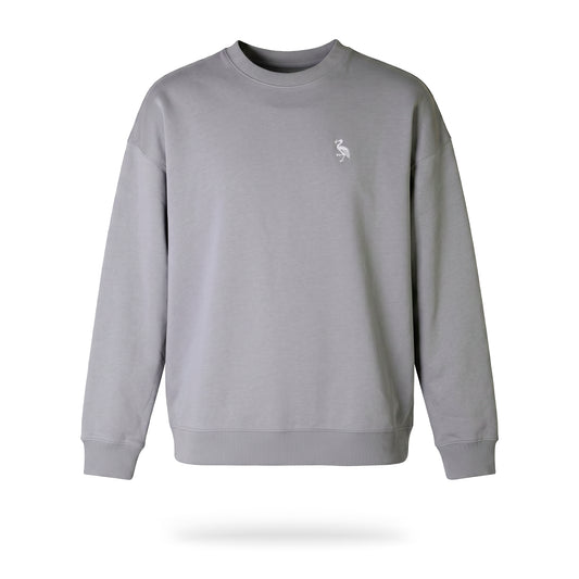 Den Haag Sweater - Ooievaar Misty Grey - Oversized fit