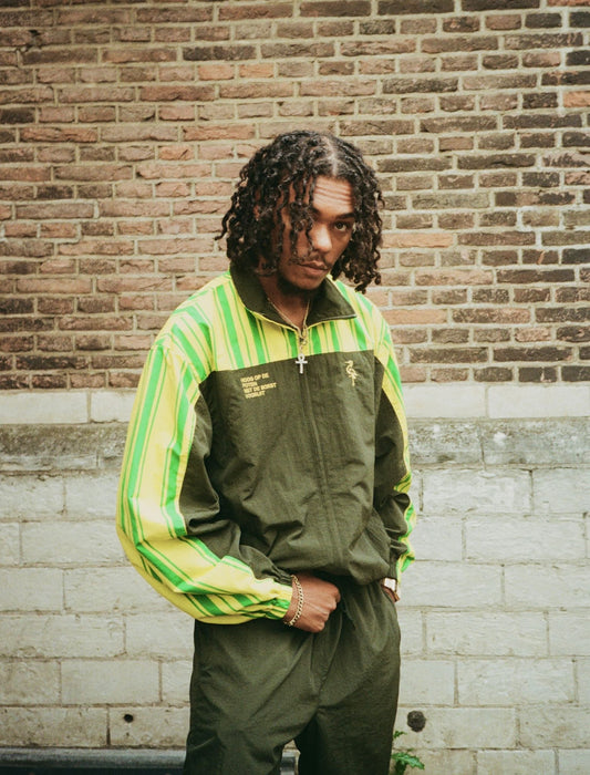 Trainingspak Groen Gele Aderen